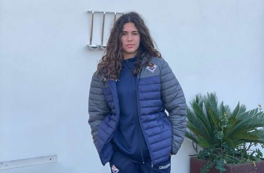 Brunilde Anastasi con la maglia della Fiorentina alla “Viareggio Women’s Cup”